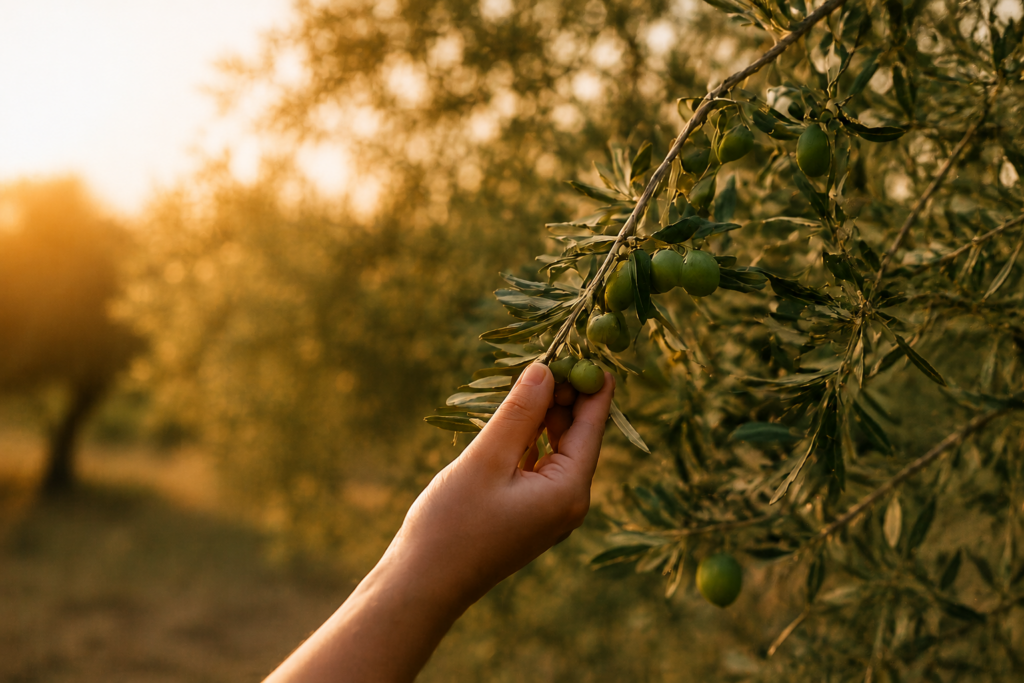 Detalle editorial sobre el origen y la cultura del aceite