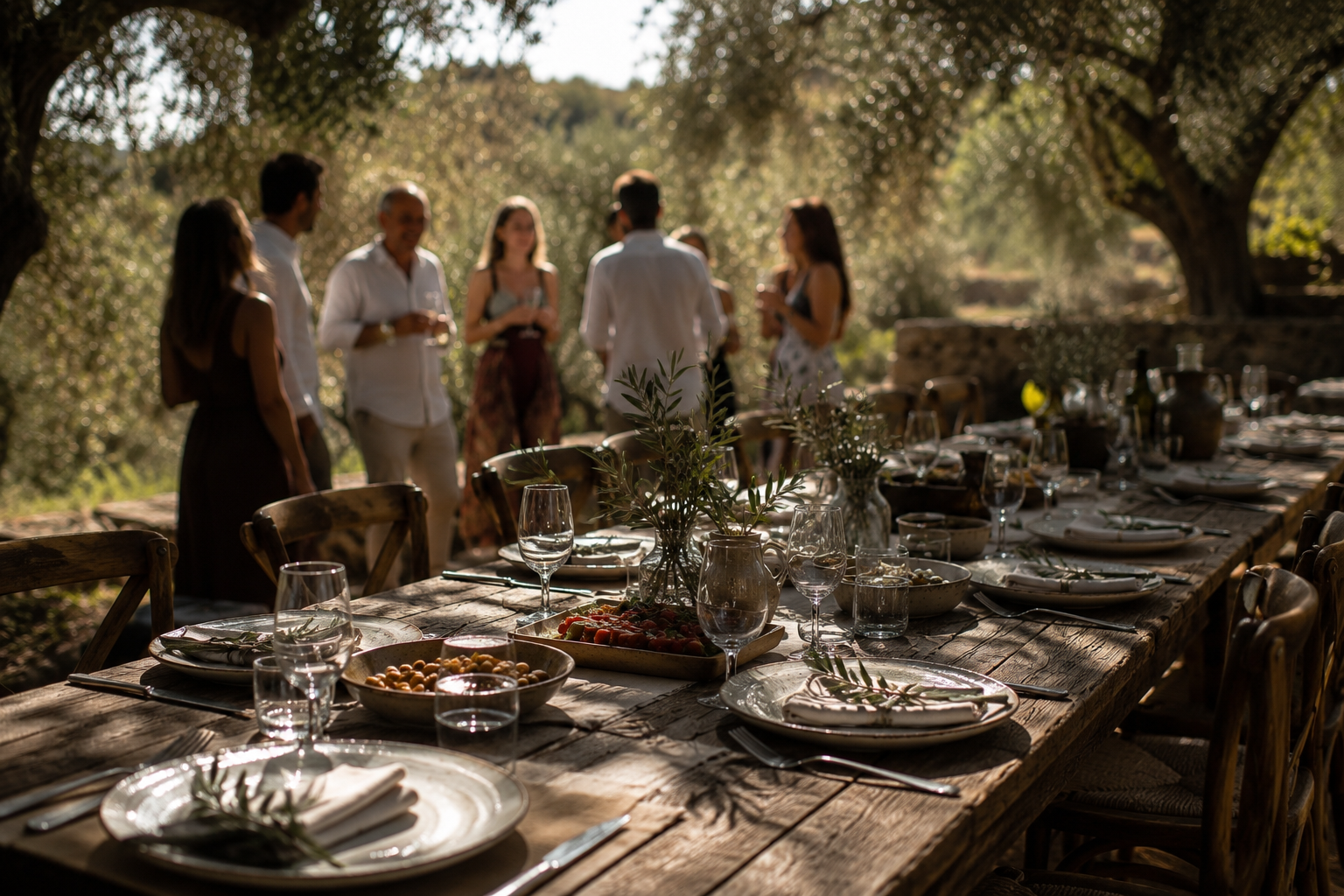 Llegada a una experiencia gastronómica AEUREA en Periana