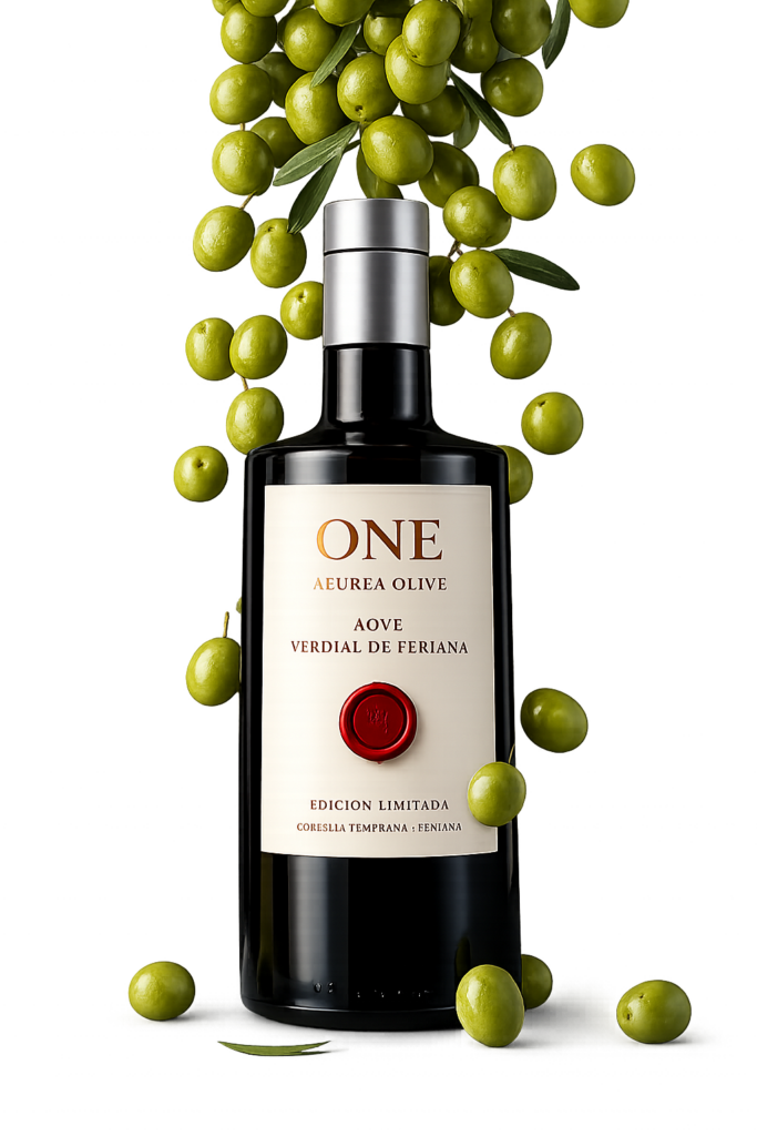 Botella de AOVE AEUREA ONE Verdial de Periana