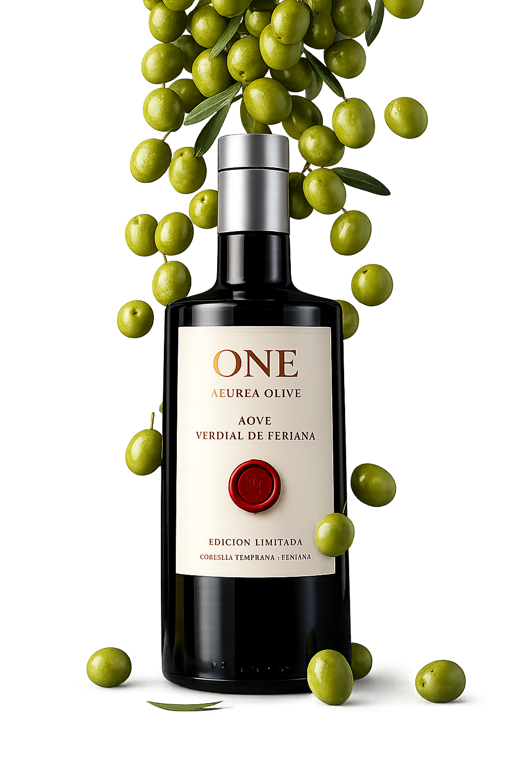 Botella de AOVE AEUREA ONE Verdial de Periana